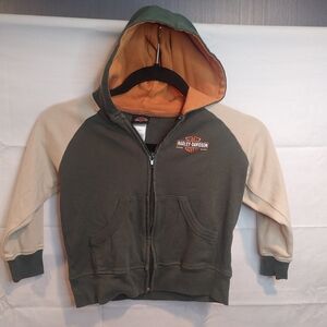 Harley-Davidson Motorcycles Toddler Zip-Up Hoodie Size 5
